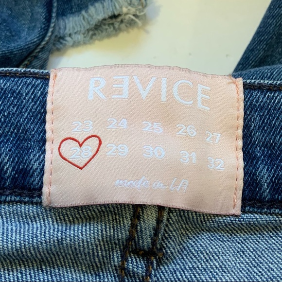 Revice High Rise Button Fly Medium Wash Jeans sz 28 Like New - Picture 4 of 7